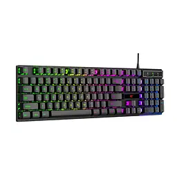Мембранна ігрова клавіатура дротова HAVIT HV-KB101L RGB Black HAVIT (27972-000) - мініатюра 2