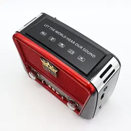Радіоприймач акумуляторний з Bluetooth, MP3 та ліхтариком, Golon RX-BT455S AM / Портативне радіо - мініатюра 4