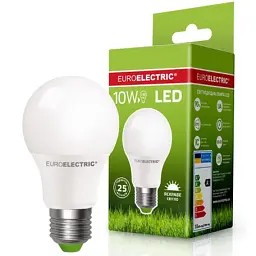 Лампочка EUROELECTRIC LED А60 10W E27 4000K 220V (LED-A60-10274(EE)) - мініатюра 2