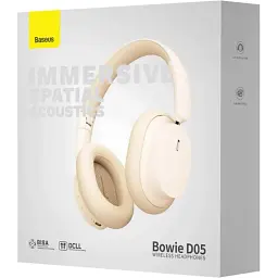 Навушники Baseus Bowie D05 Wireless Headphones Creamy-white - мініатюра 6