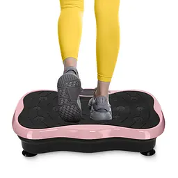 Віброплатформа для тренувань 4FIZJO Ultra+ з пультом та еспандерами Black/Pink (P-5905973402880) - мініатюра 10