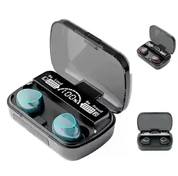 Бездротові навушники M10 TWS bluetooth 5.1 black OPM з павербанком
