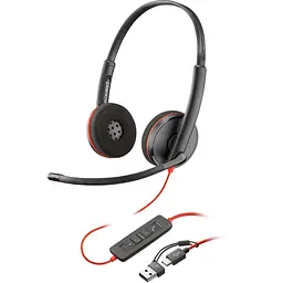 Гарнітура Poly BlackWire C3220 M USB-С + USB-C/A Adapter HS Stereo