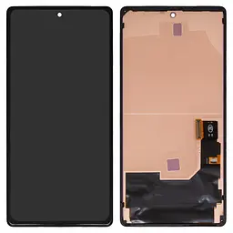 Дисплей для Google Pixel 6, чорний, з рамкою, OLED GB7N6, G9S9B16
