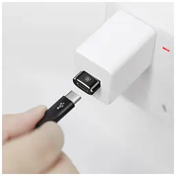 Перехідник USB 2.0 AF to USB-C black Baseus (CAAOTG-01) - мініатюра 4