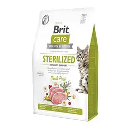 Сухий корм Brit Care Cat by Nutrition Sterilized Inmunity Support