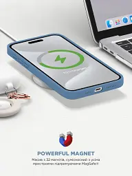 Чехол ArmorStandart ICON2 MagSafe для Apple iPhone 15 Pro Winter Blue - миниатюра 9