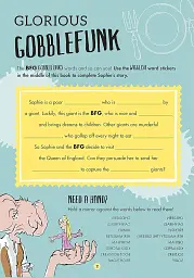 The BFGs Gloriumptious Sticker Activity Book - мініатюра 2