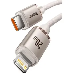 Кабель Baseus Crystal Shine Series USB-C to Lightning 20W 1.2m Pink (CAJY001304) [169541] - мініатюра 3