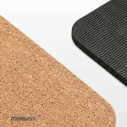 Килимок для йоги EasyFit Cork+TPE 5 мм двошаровий - мініатюра 6