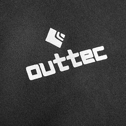 Шезлонг лежак садовий Outtec Lumia розкладний з дашком чорний - мініатюра 3