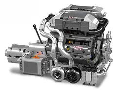 Конструктор двигун Mould King Bugatti W16 Engine моторизований для дітей та дорослих 2024 деталей - мініатюра 2