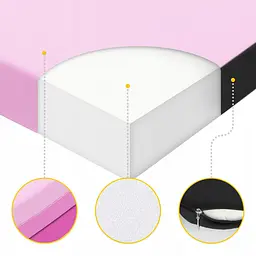 Мат гімнастичний складаний 4FIZJO 180 x 60 x 5 см 4FJ0572 Pink/Light Pink (P-5907739319678) - мініатюра 9