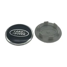Ковпак колеса Land Rover чорний+хром 63мм пластик 1шт OEM BJ32-1130-AB (ковпачок диска)