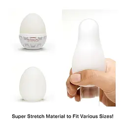 Мастурбатор яйце Tenga Egg New Standart Boxy білий - мініатюра 3