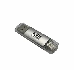 Флеш-накопичувач XON FlashDrive DuoConnect 128GB (USB 3.0 + USB Type-C) Сірий (FX3DX128MS 7607) - мініатюра 4