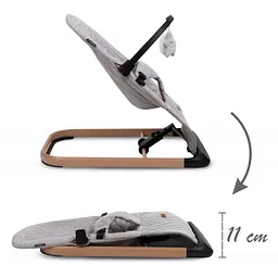 Крісло-гойдалка Kidwell Laro Full Grey/Wooden - мініатюра 6