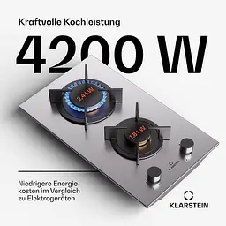 Варильна поверхня газова плита Klarstein Goldflame Domino (10045622) - мініатюра 3