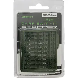 Стопори для бойлів Brain Carp Bait T-Stopper Green 6.8х5.4cm (3 шт/уп) SGXA-9015