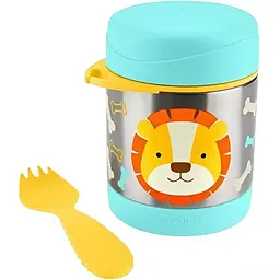 Термос для їжі Skip Hop Zoo Лев 325 мл бірюзовий з жовтим (9O285210) - мініатюра 2