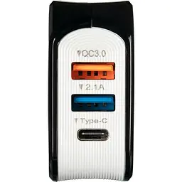 Мережевий зарядний пристрій Gelius Pro Voltag QC GP-HC07 Black/White - мініатюра 4