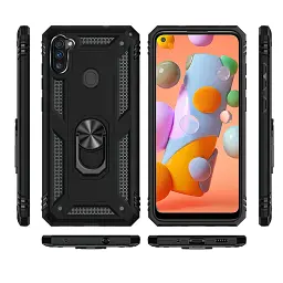 Панель BeCover Military для Samsung Galaxy A11 SM-A115 / M11 SM-M115 Black (704951) - мініатюра 2
