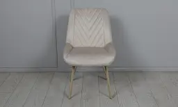 Стілець Ділан метал сидіння тканина 510x560x900 бежевий - мініатюра 6