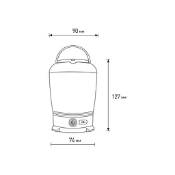 Світлодіодний ліхтар Eurolamp портативний 13W Micro-USB зелений (CL-13W(green)) - мініатюра 3