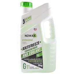 Антифриз Nowax Green G11 концентрат зелений 5 кг (NX05005) - мініатюра 2