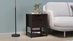 Тумба універсальна Ferrum-decor Вів'єн 2/1 50x41x40 чорний ДСП Венге 16мм (FRD-106191) - мініатюра 7