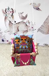 Підвісна гойдалка LOL surprise на рожевому, гойдалка для дітей - мініатюра 3