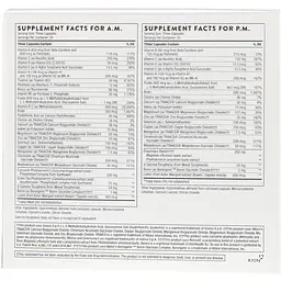 Мультивітаміни Еліт Thorne Research Multi-Vitamin Elite A.M. & P.M. 2 баночки по 90 капсул  - мініатюра 3