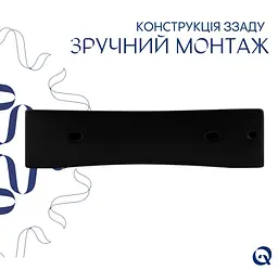 Раковина підвісна Qtap Nando LT 500х420х130 Matt Black без донного клапана QT12116146AMB - мініатюра 5