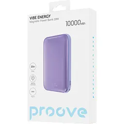 Зовнішній акумулятор Proove Vibe Energy 10000mAh 20W Purple [PBVE20020009] [104210] - мініатюра 5