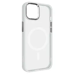 Чехол Apple iPhone 15 Plus, Unit MagSafe, белый, прозрачный, магсейф, ударопрочный, магнитный, панель-накладка с поддержкой MagSafe, с поддержкой беспроводной зарядки, TPU+PC, защита всего корпуса, ударопрочный, ArmorStandart (ARM69351)