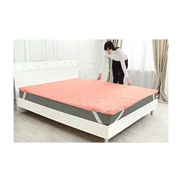 Наматрацник MirSon №1757 Eco Light Coral EcoSilk на гумці в кутках 70x130 см (2200003711141) - мініатюра 10