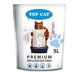 Наповнювач для котячого туалету Top Cat Premium силікагелевий 5 л 480101