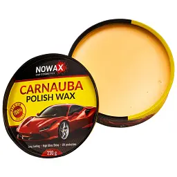 Твердий віск для кузова Nowax Polish Wax 230 г + губка (карнаубський) - мініатюра 8
