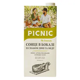 Вино Picnic Сонце в бокалі зі смаком дині та меду біле солодке 1 л