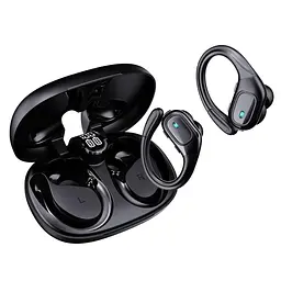 Спортивні Bluetooth навушники TWS BX28 із зарядним кейсом і активним шумозаглушенням Чорний - мініатюра 2