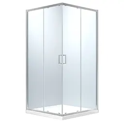 Душова кабіна Eger Heviz 90x90 без піддону 599-077/1, прозорий, хром