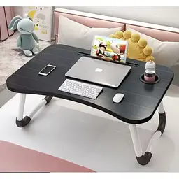 Складаний столик підставка для ноутбука в ліжко Laptop table з підстаканником в асортименті - мініатюра 9