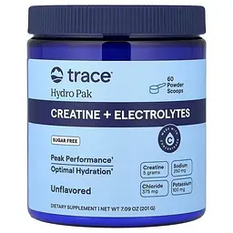 Креатин з електролітами Trace Hydro Pak Creatine+Electrolytes без смаку 201 г