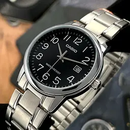 Чоловічий годинник Casio MTP-V002D-1B Сріблястий ( AT1141-0322 ) - мініатюра 2