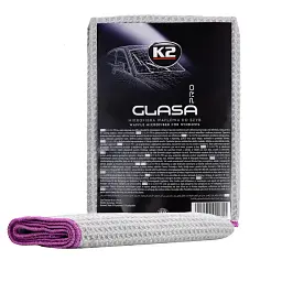Серветка K2 для скляних поверхонь GLASA PRO мікрофібра 40 х 40 см