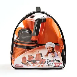 Набір іграшкового посуду “Cooking Set” (39 pcs) помаранчева кулька