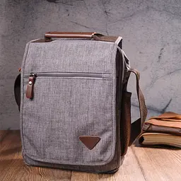 Чоловіча сумка через плече з текстилю 15х32х8 см Vintage 15х32х8 см sum0021450 - мініатюра 8