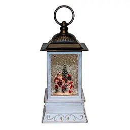 Новорічний світильник-нічник XMAS WDL-24004 Snow Water Lantern, різдвяний ліхтар з ефектом снігу - мініатюра 5