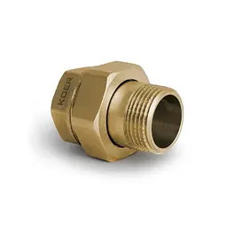 Згін американка прямий, без нікелю Koer KR.341.Wn - 1/2" KR4736