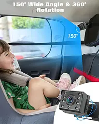 Дитяча автомобільна камера Zacro 1080P камера для спостереження за дитиною в автомобілі з дисплеєм монітором - мініатюра 5